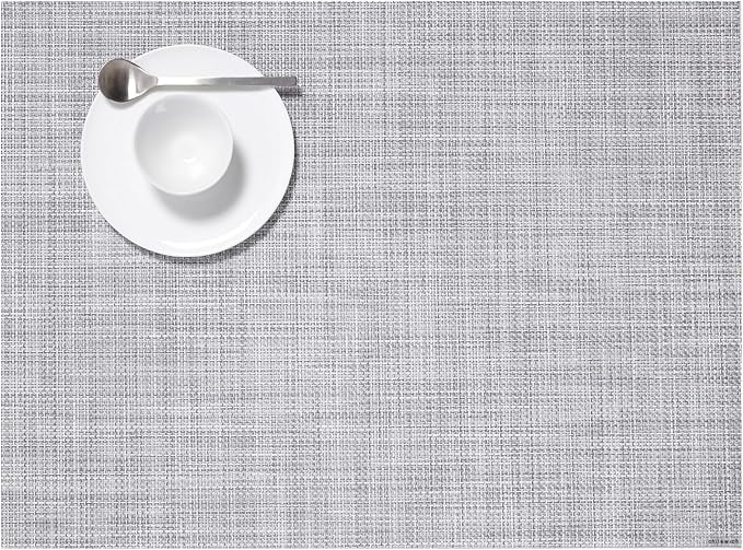 Chilewich Mini Basketweave Placemats, Woven Rectangle Placemats Set of 4 | Easy by Chilewich