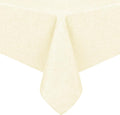 Hiasan Faux Linen Square Tablecloth - Wrinkle and Stain Resistant Washable Table Cloth for Kitchen Dining Room Holiday Table Cover for Dinner, Champagne, 54 x 54 Inch