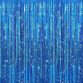 5 Pack 3.3 x 9.9 ft Holographic Dark Blue Streamers Party Decorations | Foil by Crosize