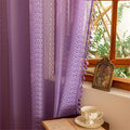 Sutuo Home Lavendar Boho Lace Curtains 72 inch Lengh by SutuoHome