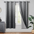 DWCN Black Blackout Curtains for Bedroom 63 Inch Long by DWCN