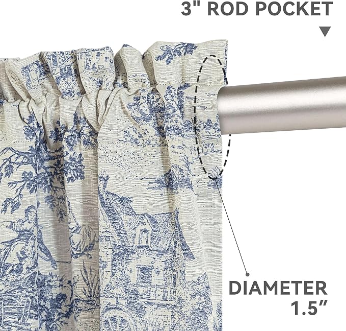 Loom and Mill Toile Blackout Curtains - Image 5