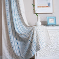 MYSKY HOME Boho Curtains Semi Sheer Linen Blended Curtains 95 Inches Long by MYSKYHOME