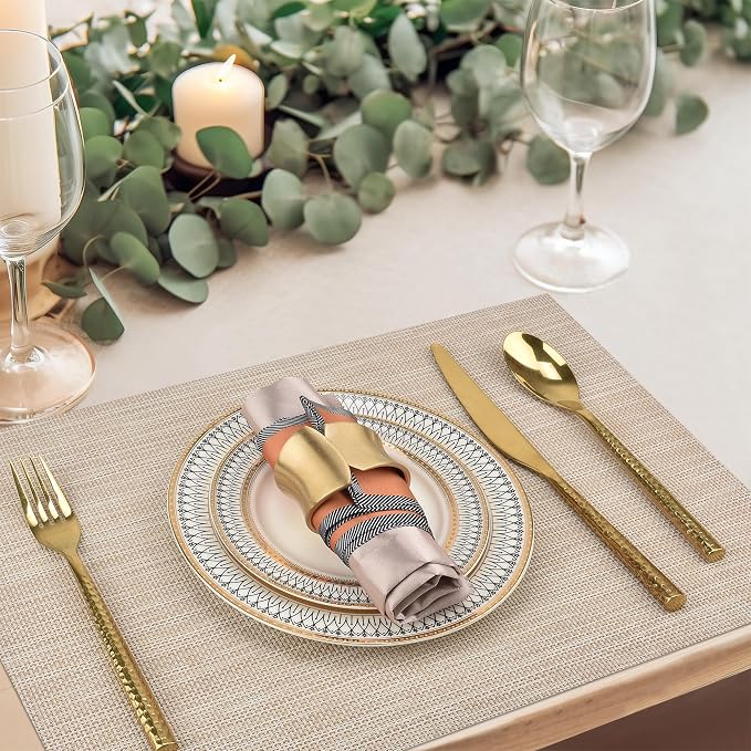 SLKQG Beige Placemats Set of 4 - Image 6