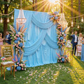 40ftx10ft Wrinkle Free Baby Blue Backdrop Curtains by ENJOYYOURPARTY