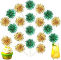 40 PCS Foil Firework Cupcake Toppers Fireworks Cupcake Picks Sparkle Tinsel by ZHUOWEISM