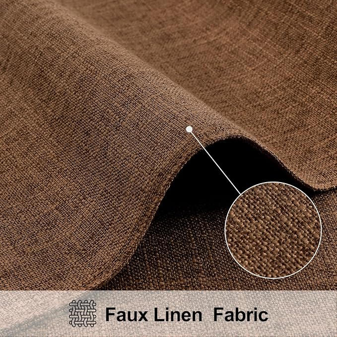 Faux Cotton Linen Placemats Set of 8, Cloth Washable Farmhouse Dining Table Mats - Image 2