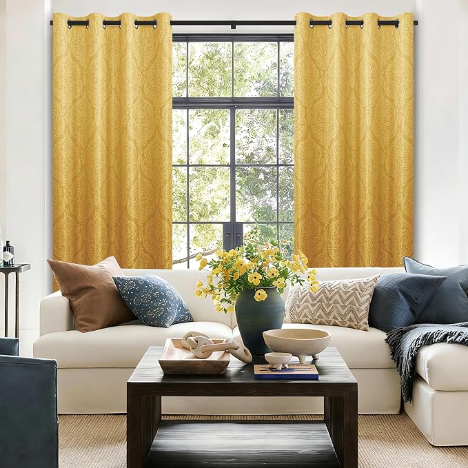 DWCN 100% Blackout Curtains for Bedroom 63 Inch Long - Image 5