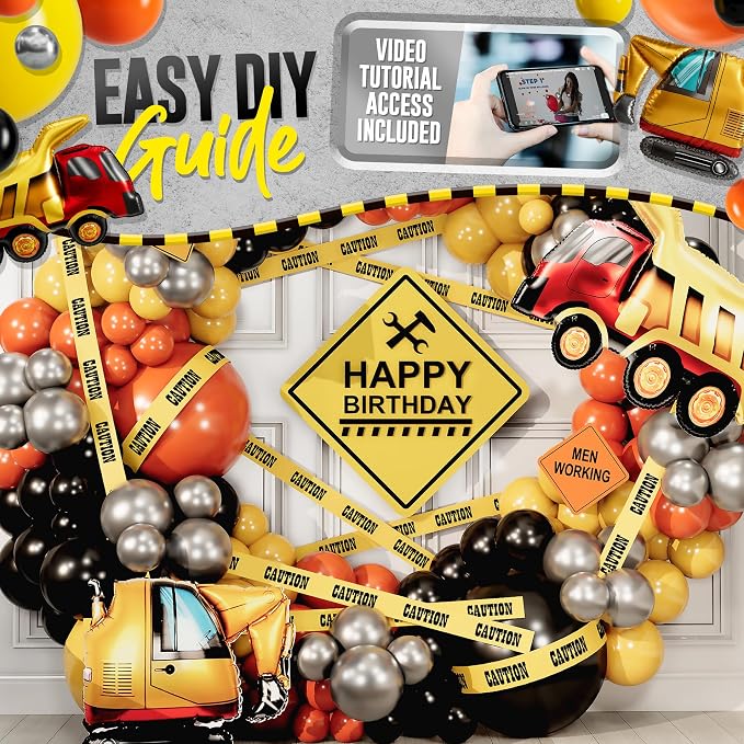 ALL-IN-1 Construction Balloon Arch Kit - Image 6