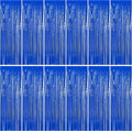 ZATAYE 12 Pack Dark Blue Foil Curtain Streamer Decorations | Dark blue by ZATAYE