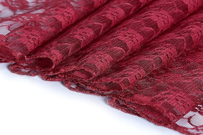MDS Pack of 12 Wedding 12 x 108 inches Satin Table Runner for Wedding, Decorations for Birthday Parties, Banquets, Graduations, Engagements, Runners fit Rectangle, Round Table- Maroon