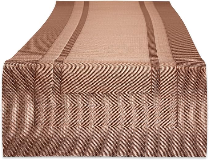 DII PVC Tabletop Collection Woven Indoor/Outdoor, Table Runner by DII