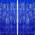 2 Pack Fringe Curtains Foil Shiny Fringe Backdrop Tinsel Door Streamers Foil by TOTAFAM