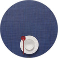 Chilewich Mini Basketweave Placemats, Round Woven Placemats Set of 4 | Reusable by Chilewich