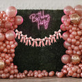 1 String of 8PCS Rose Pink Bow Garland Banner Decoration, Pre-Strung Satin by Unknown