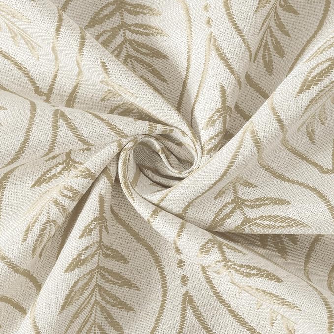 BGment Beige French Country Curtains 63 Inches Long - Image 7