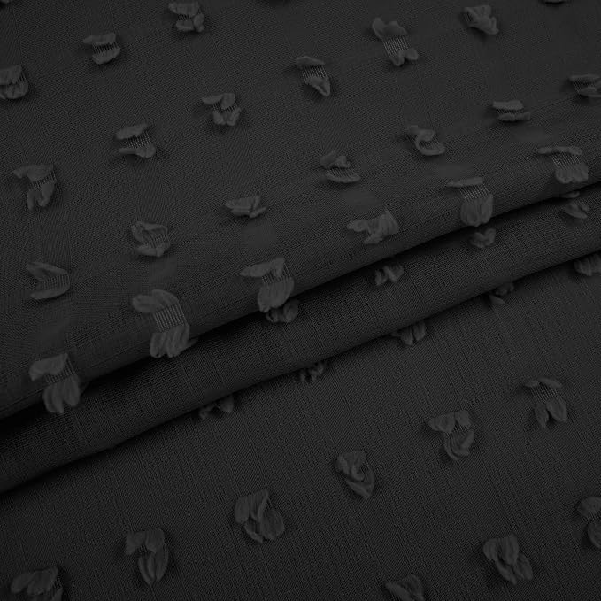 KOUFALL Black Curtains 102 Inches Long - Image 4