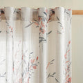 MYSKY HOME 95 Inch Coral Curtains Semi Sheer Linen Blended Window Curtain Panels by MYSKYHOME