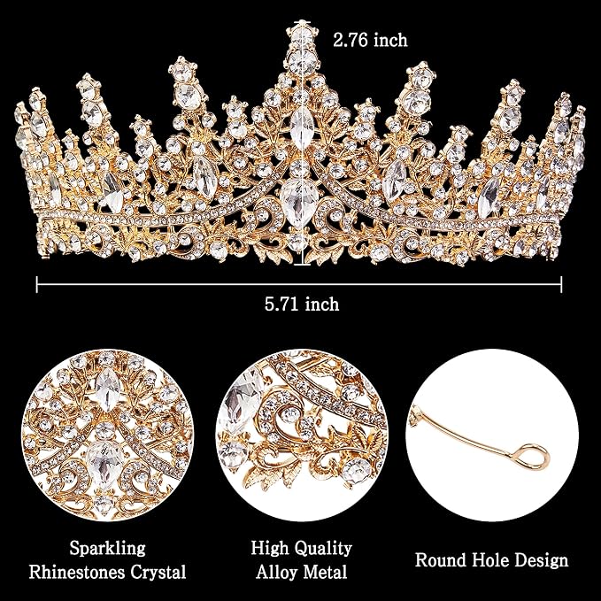 Fesciory Birthday Crown for Women, Adult Fit, Coming of Age Gifts & Halloween - Image 5