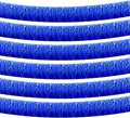 6 Pack 10 Feet Foil Fringe Garland Metallic Tinsel Streamers Banner Wall Hanging Curtain Backdrop Banner for Parade Floats, Thanksgiving, Christmas, Birthday, Halloween Party Decorations(Blue)