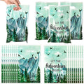 ANGOLIO 50Pcs Let the Adventure Begin Party Favor Bags, Adventure Tour Plastic by ANGOLIO