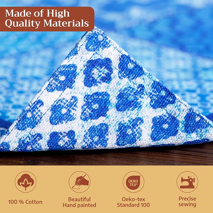 Maison d' Hermine Placemats Set of 4 Reusable 100% Cotton | Cloth Place Mats - Image 3