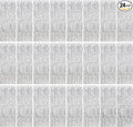 24 Pack Silver Metallic Foil Fringe Curtains, 3.2ft x 8.2ft Foil Fringe Curtain Backdrop Foil Streamers Party Supplies Tinsel Curtain Backdrop for Parties/Birthday/Halloween/Photo Booth