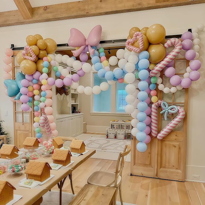 100PCS Blue and White Link Balloons, Baby Light Blue White Linking Balloons - Image 8
