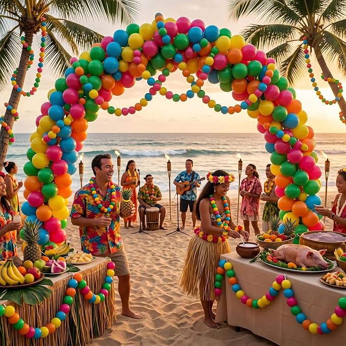 Neon Linking Balloons, Colorful Quick Linked Connecting Balloon - Image 5