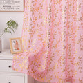Sutuo Home Pink Sheer Curtains 84 Inches Long 2 Panels Set, Privacy Voile by SutuoHome