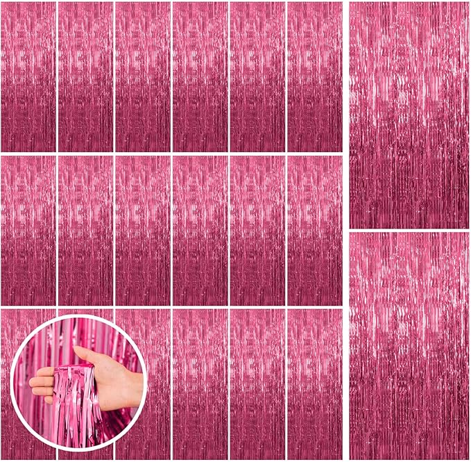 20 Pack Pink Backdrop Decorations by BOMSI