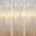 Voircoloria Champagne Foil Fringe Backdrop Curtains, Birthday Party Decorations by Voircoloria