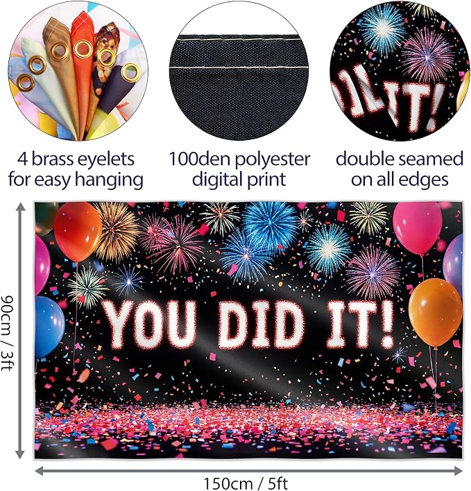 You Did It Banner- Congratulations Banner - Image 2