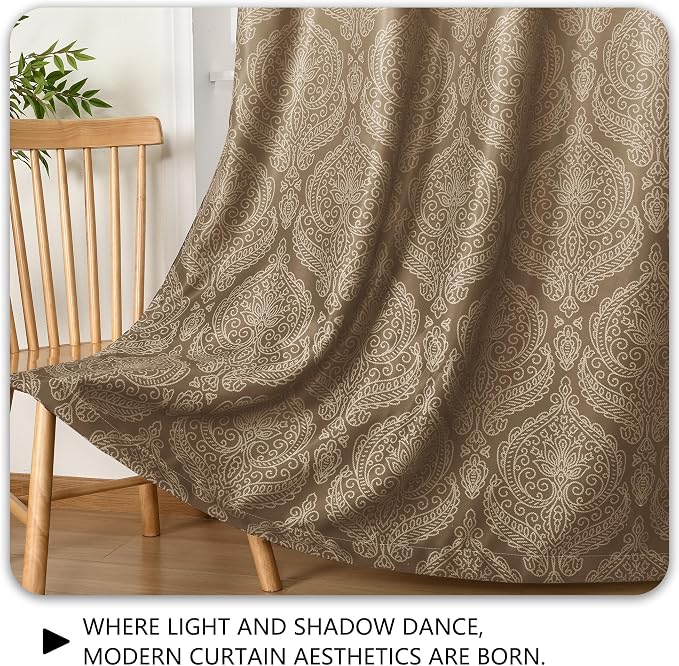DWCN 100% Blackout Curtains for Bedroom 96 Inch Long - Image 6
