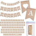 Pre-Printed Banner Kit – 97 BURLAP Flags by bellium
