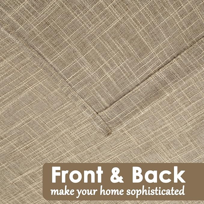 Beda Home Tassel Linen Textured Swag Curtain Valance - Image 4