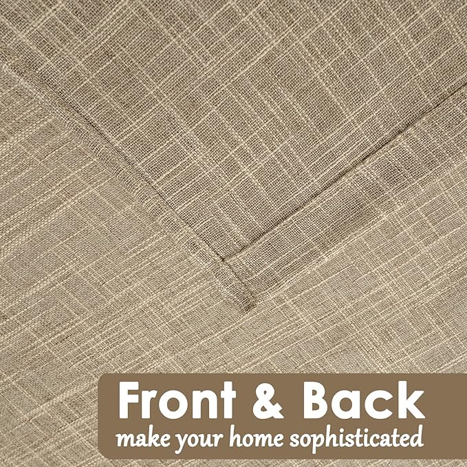 Beda Home Tassel Linen Textured Swag Curtain Valance - Image 4
