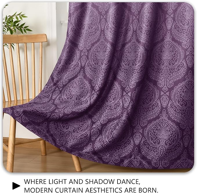 DWCN 100% Blackout Curtains for Bedroom 63 Inch Long - Image 7