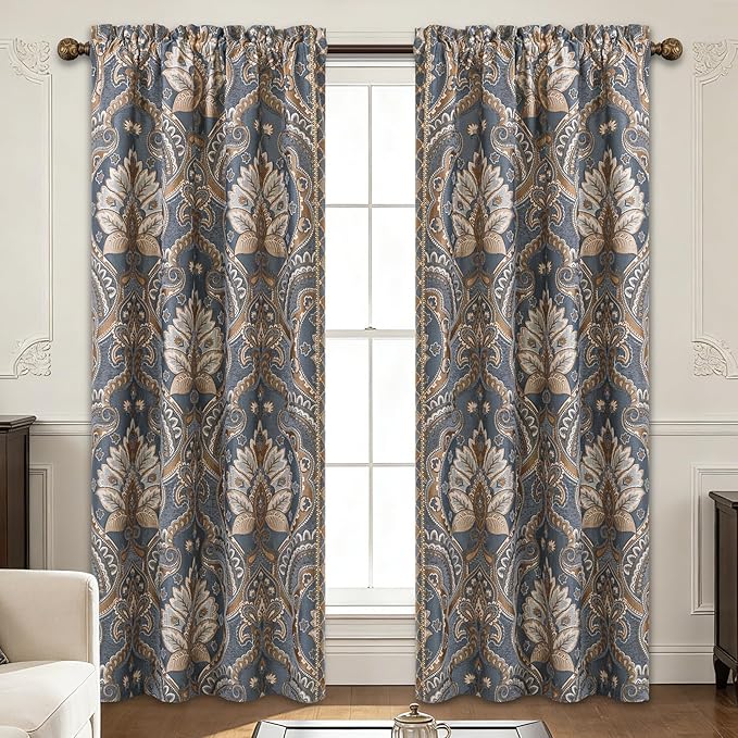Loom and Mill European Damask Curtains by LoomandMill