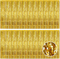 20 Pack Gold Foil Curtain Backdrop 3.2ft x 8.2ft Foil Fringe Backdrop Curtain by Ohiyoo
