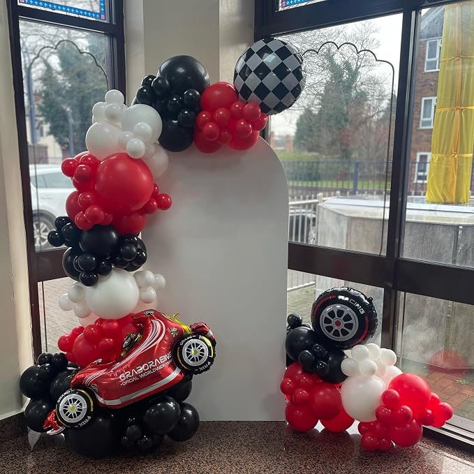 153Pcs Race Car Balloon Garland Arch Kit - Image 3