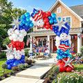 153Pcs 4th of July Balloon Arch Garland Kit Red White and Blue Party Decorations by OTLGEUA