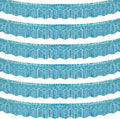 LOLStar Blue Foil Fringe Tinsel Garland, Tinsel Streamers Banner, 6 Pack | 60Ft by LOLSTAR