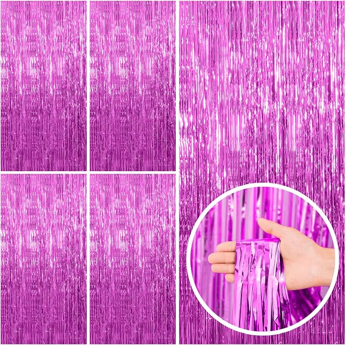 BOMSI 5 Pack Hot Pink Party Decorations by BOMSI