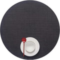 Chilewich Mini Basketweave Placemats, Round Woven Placemats Set of 4 | Reusable by Chilewich