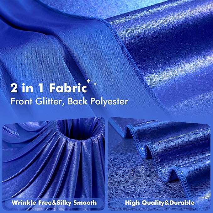 30ftx10ft Shimmer Purple Sequin Backdrop Curtain - Image 2