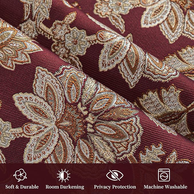 Loom and Mill Vintage Damask Curtains - Image 4