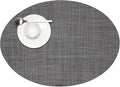Chilewich Mini Basketweave Placemats, Woven Oval Placemats Set of 4 | Reusable by Chilewich