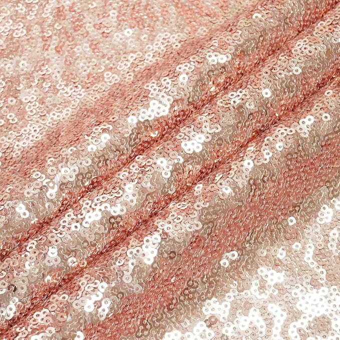 Eternal Beauty Rose Gold 3mm Sequin Backdrop 10x10 Ft - Image 8