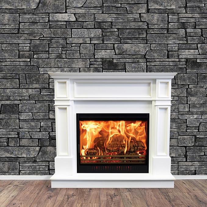 VitalCozy 15 x 10ft Gray Brick Wall Backdrop Fabric Brick Photo Background | - Image 3